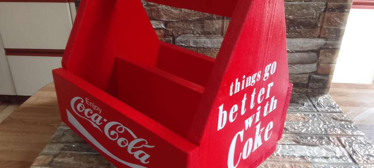 coca cola condiment carry crate