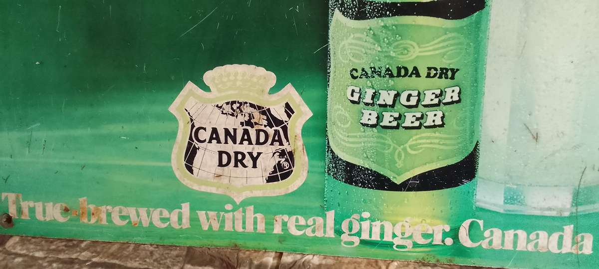 vintage canada dry sign. original