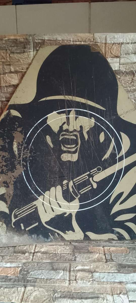 vintage military shooting target