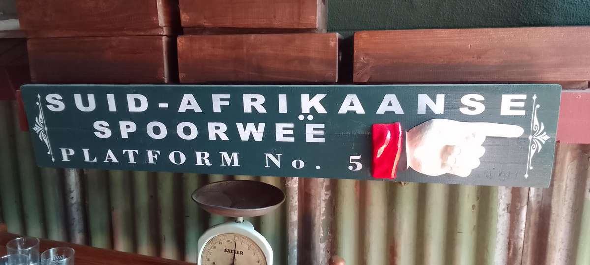 railways sal afrikaans platform sign