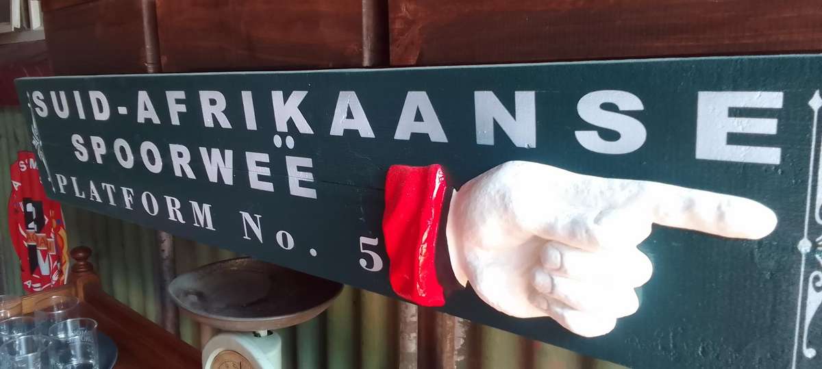 railways sal afrikaans platform sign