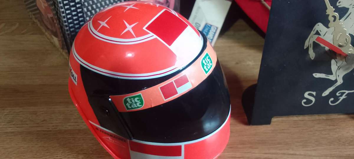 ferrari and michael schumaker licensed merch