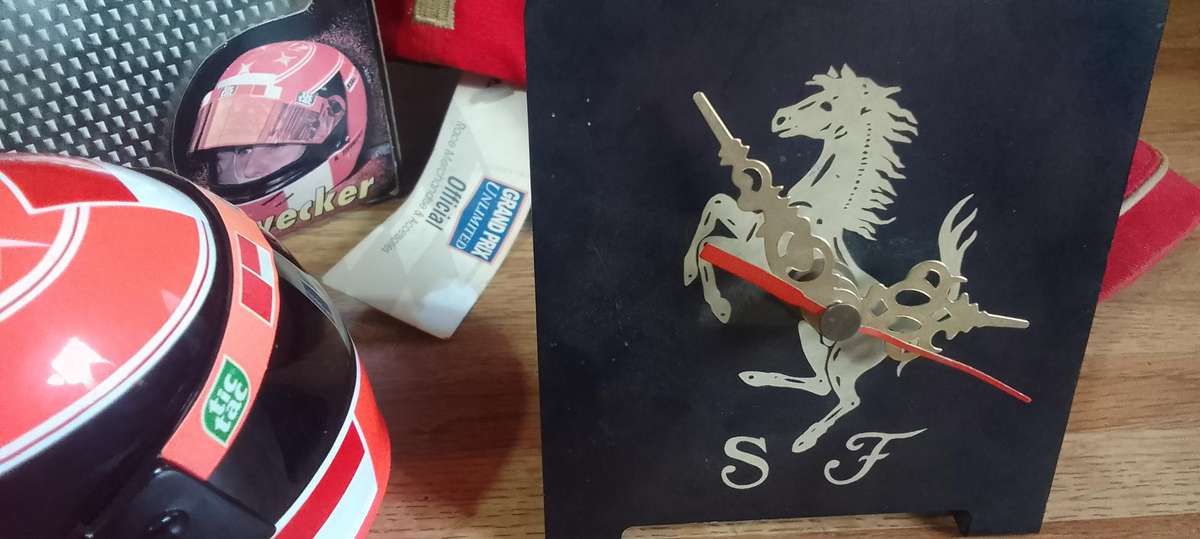 ferrari and michael schumaker licensed merch