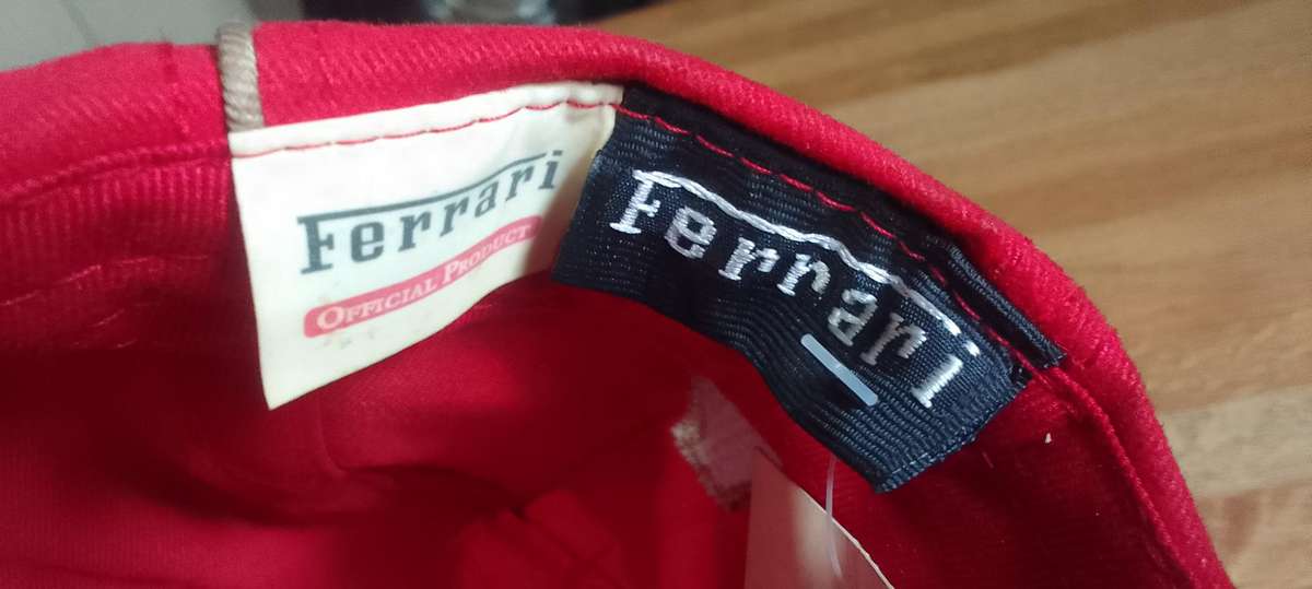 ferrari and michael schumaker licensed merch