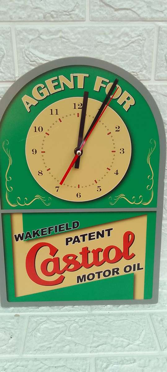castrol advertising clock