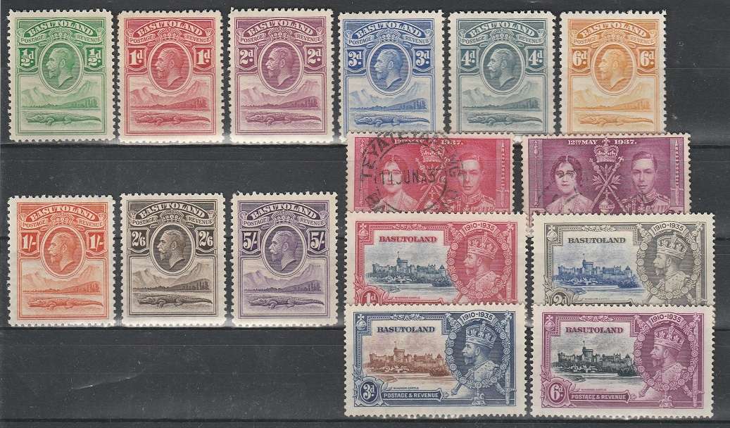 BASUTULAND: COLLECTION TO 5/: MHR AND USED