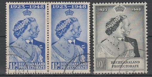 BECHUANALAND PROTECTORATE :1948: SILVER WEDDING: USED SET