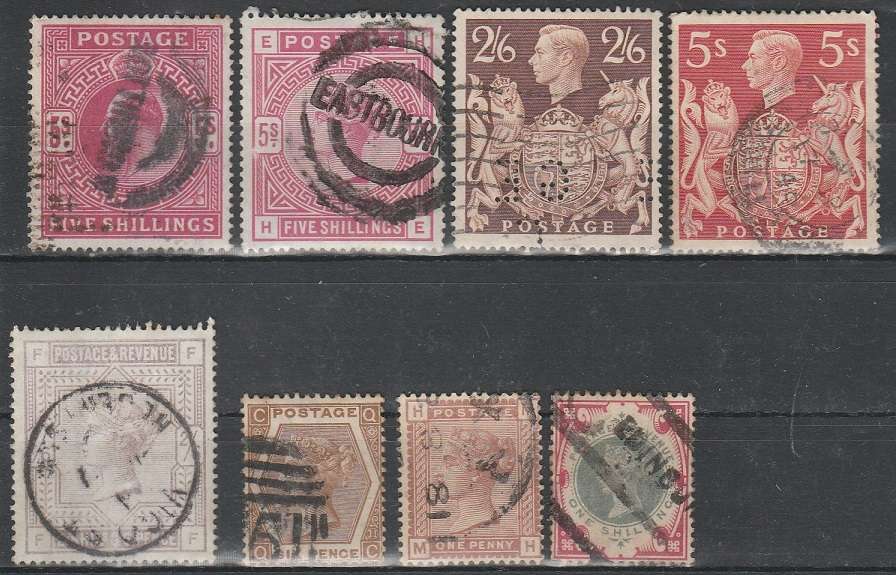 GREAT BRITAIN: COLLECTION OF HIGH VALUES: UHR