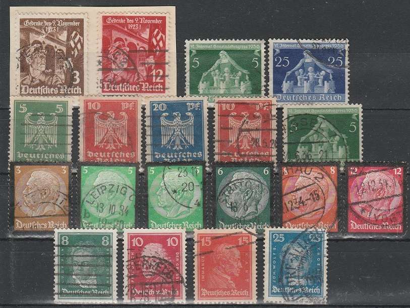 GERMANY: GERMAN REICH: EARLY MHR AND USED COLLECTION - 4 SCANS