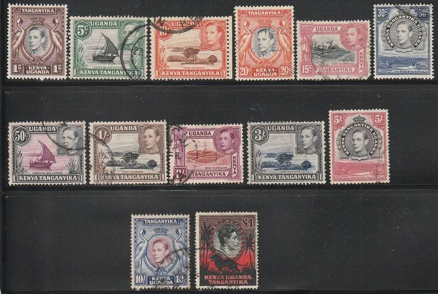 KENYA:KUT: 1938 COLLECTION TO £1: UHR