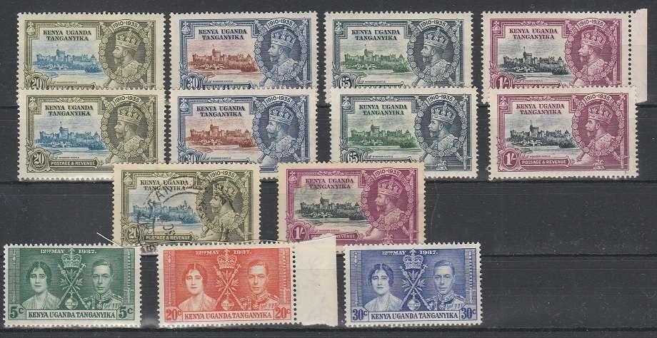 KENYA,UGANDA AND EAST AFRICA  EARLY COLLECTION: LMM AND USED:6 SCANS