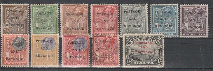 MALTA: EARLY POSTAGE AND REVENUE COLLECTION: MHR AND USED