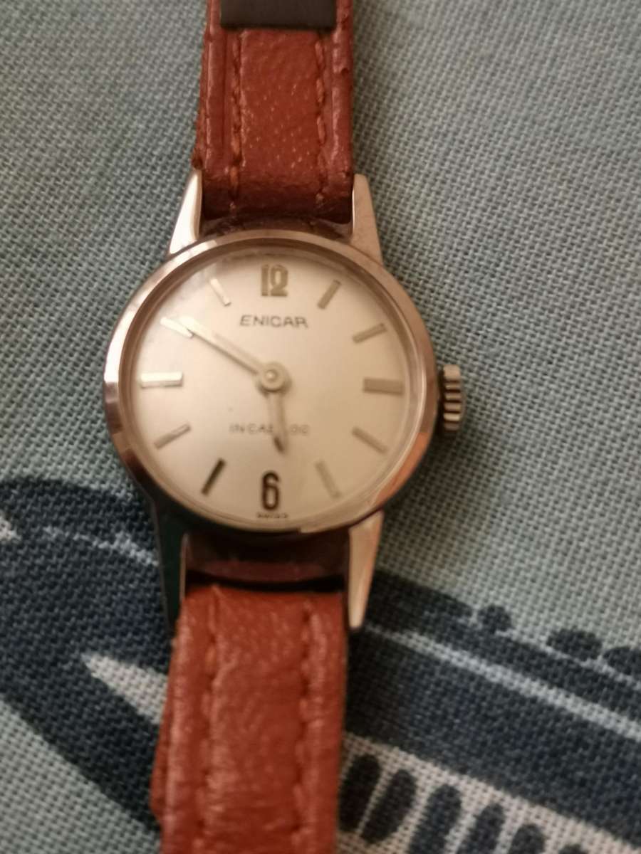 Vintage 1960s ENICAR new old stock ladies mechanical watch