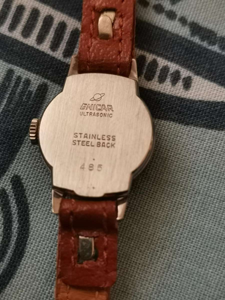 Vintage 1960s ENICAR new old stock ladies mechanical watch