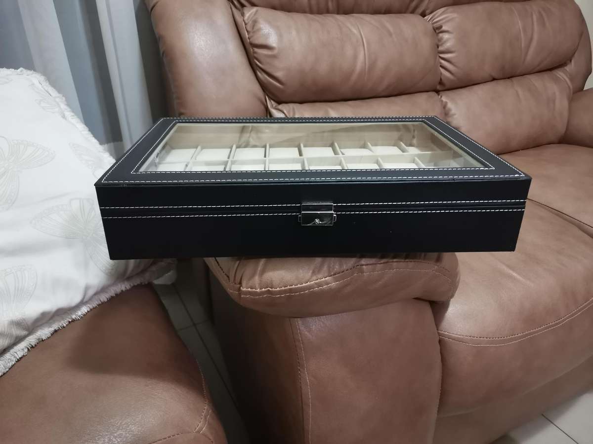 24 slot watch storage box