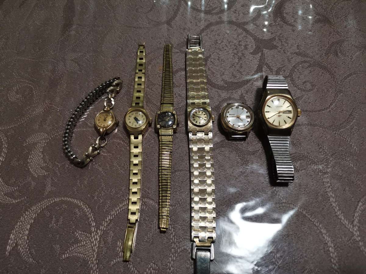 6 vintage ladies mechanical watches