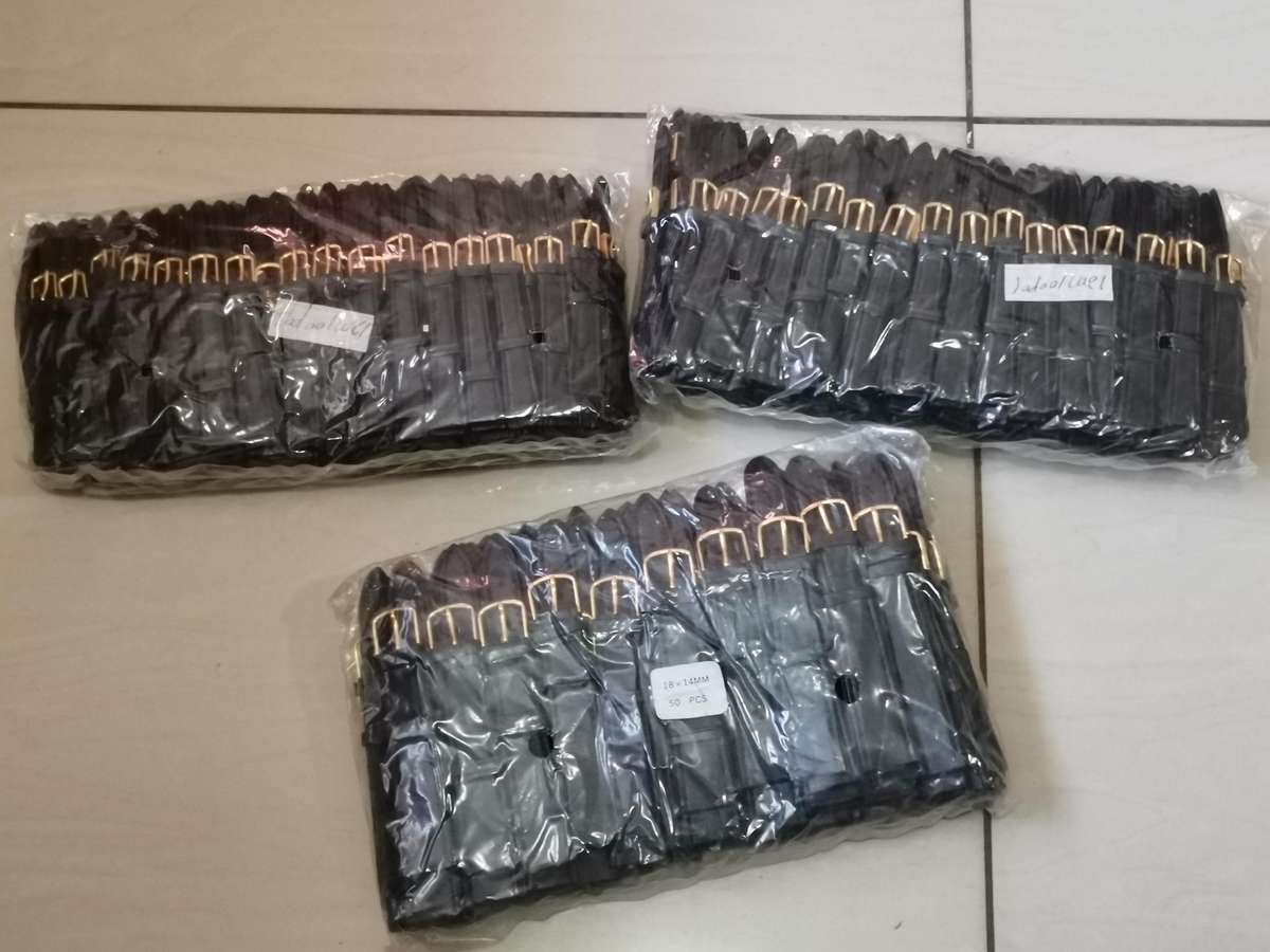 250 new old stock genuine leather watch straps