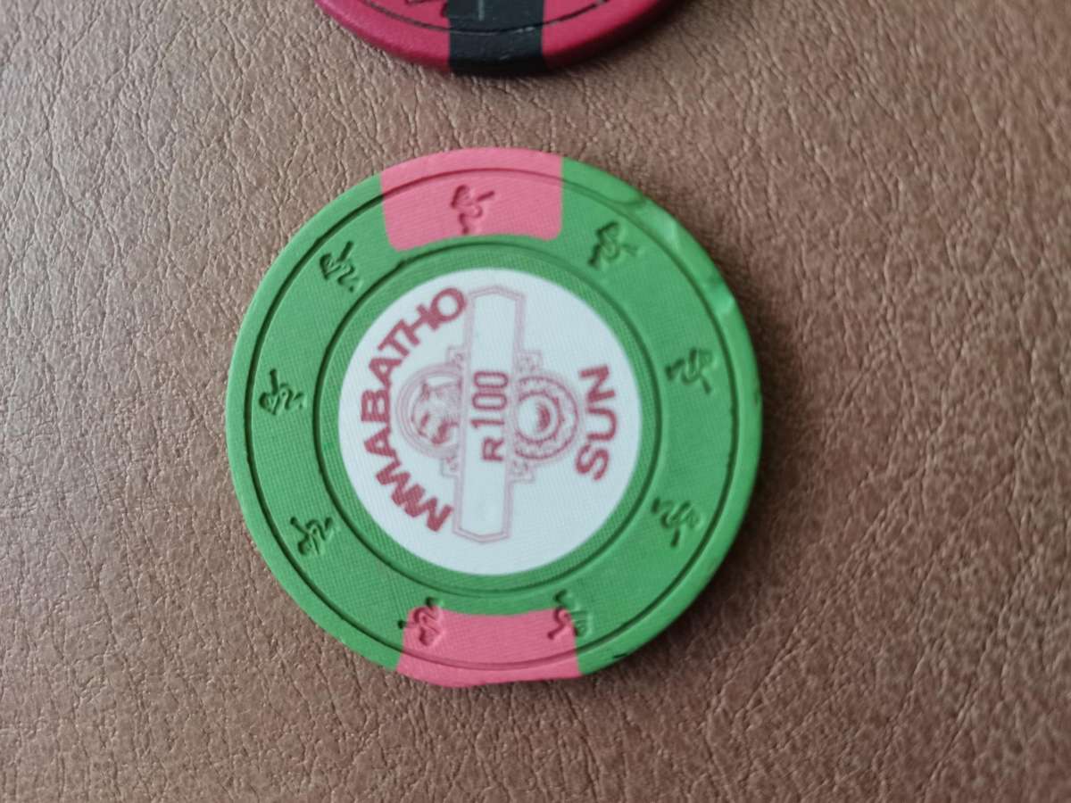 2 vintage casino chips