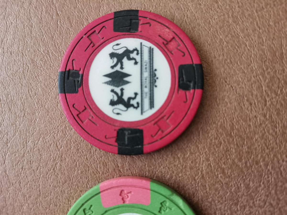 2 vintage casino chips