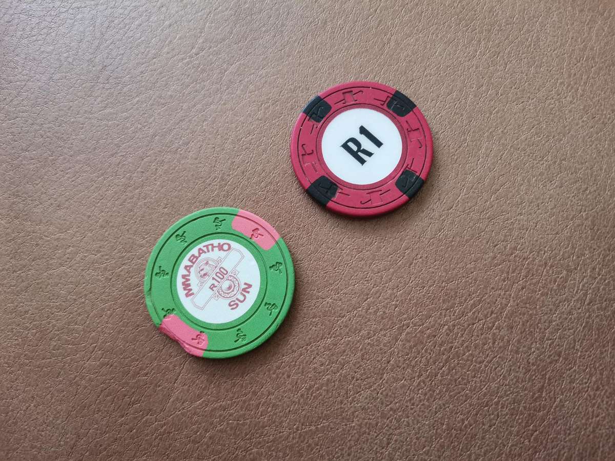 2 vintage casino chips
