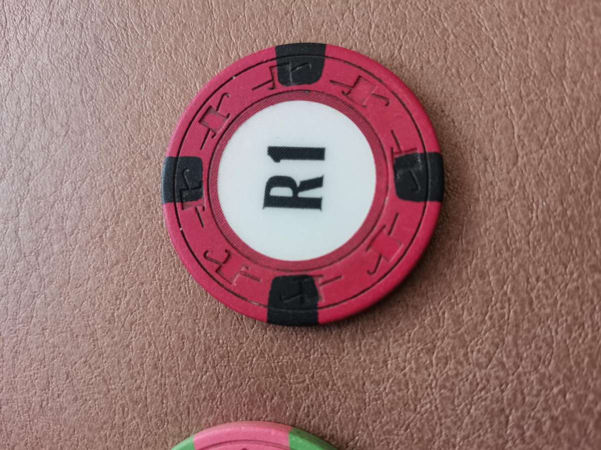 2 vintage casino chips