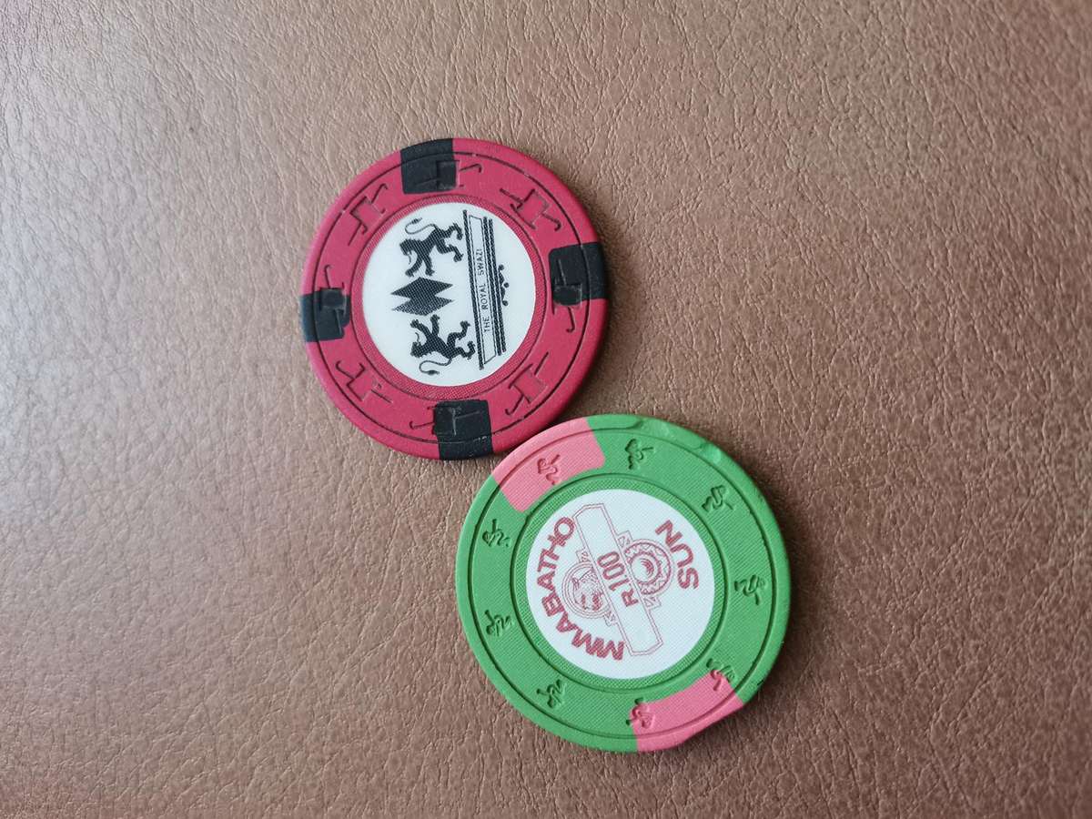 2 vintage casino chips