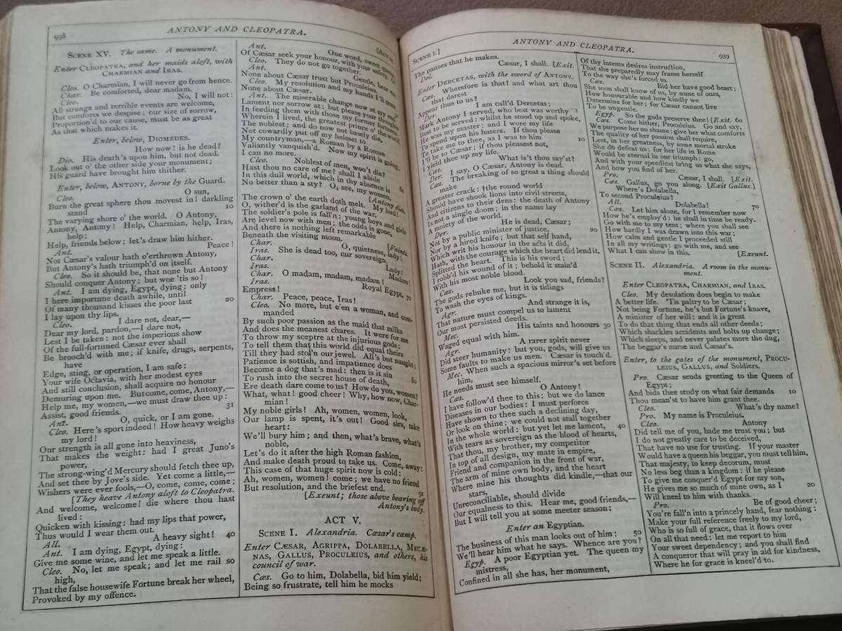 RARE 1871 the works of William Shakespeare the globe edition macmillan and Co