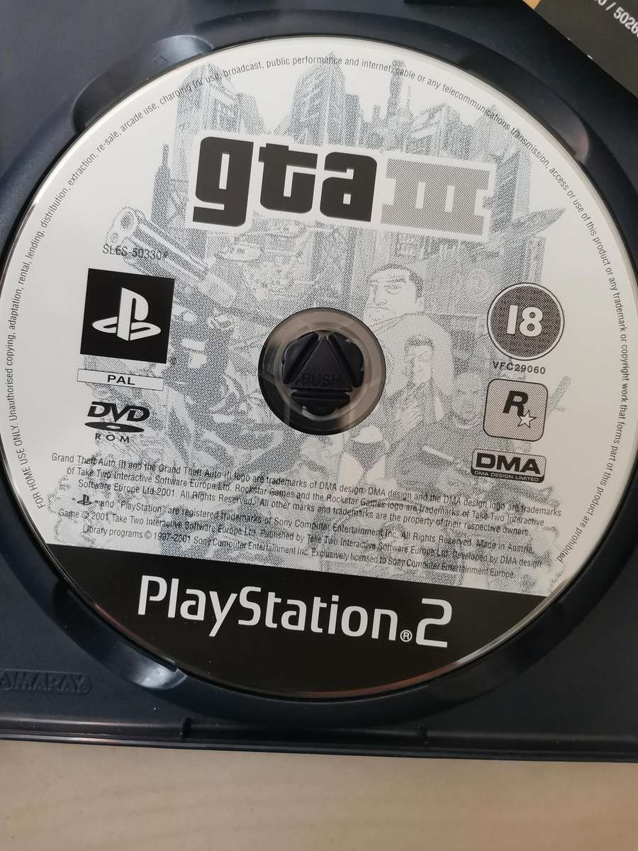 Grand theft auto 3 Playstation 2 game