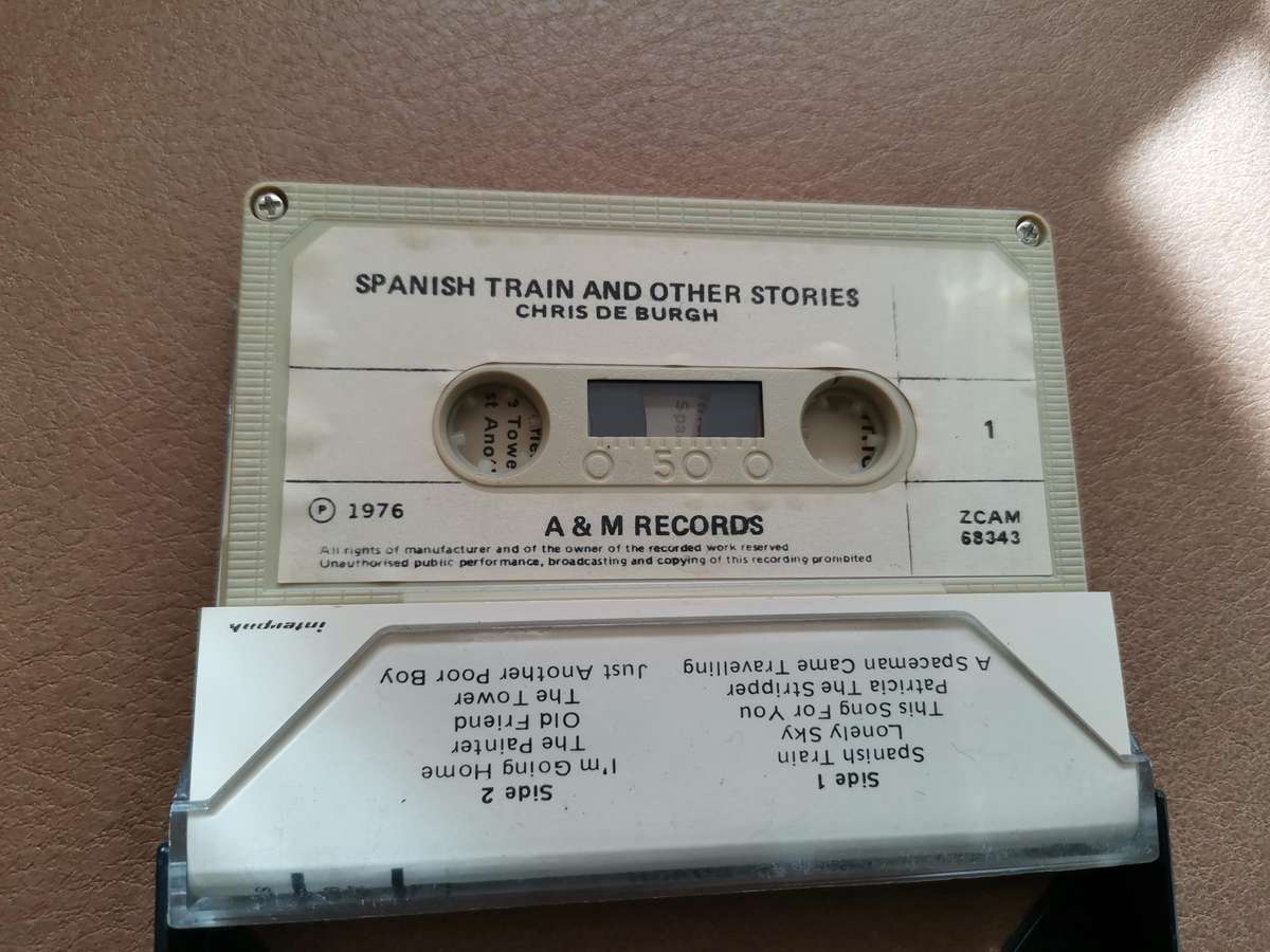 Chris de burgh Spanish train and other stories original cassette tape