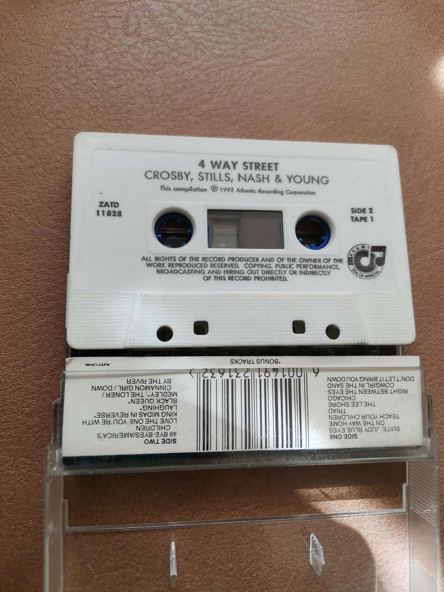 Crosby, stills, Nash & young 4 way street cassette tape