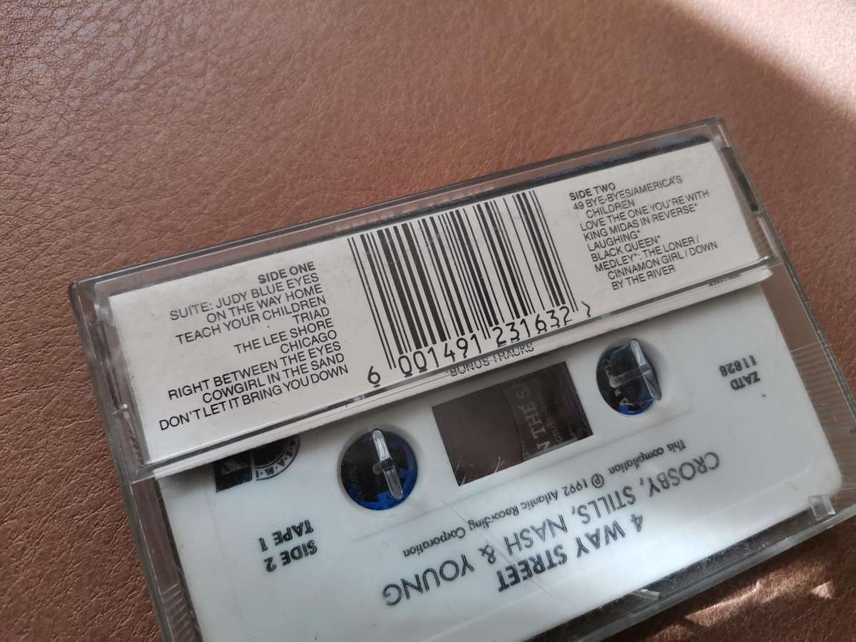 Crosby, stills, Nash & young 4 way street cassette tape