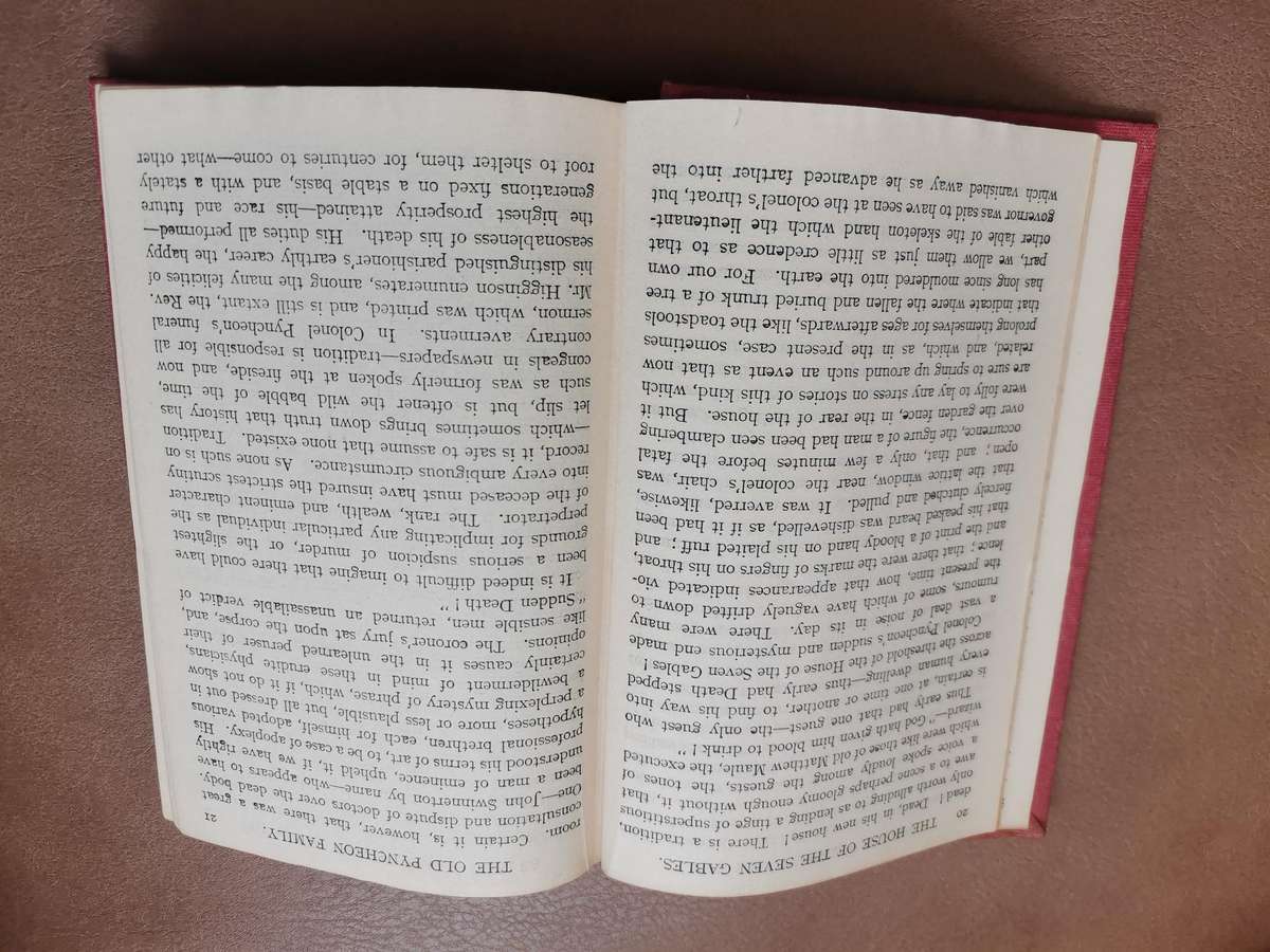 1900s the house of the seven Gables by N. Hawthorne