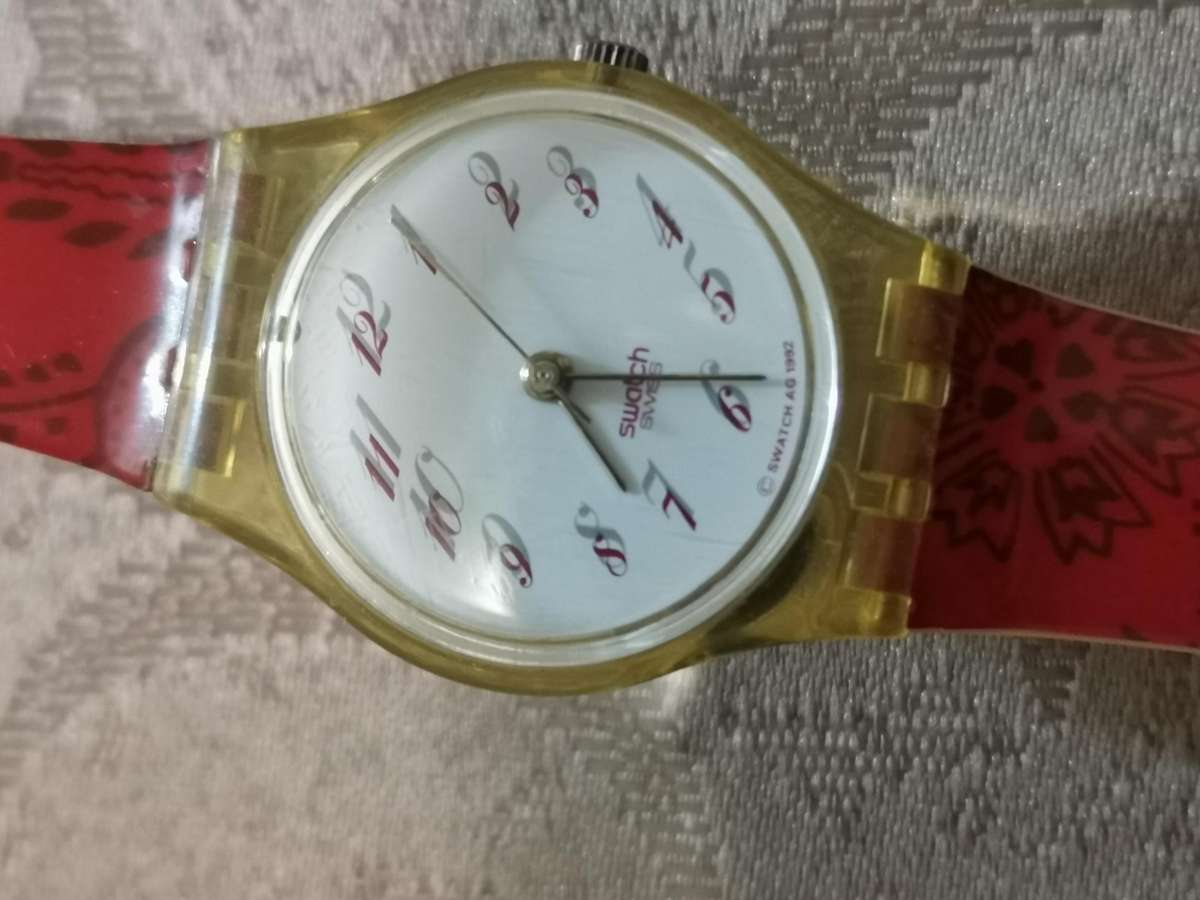 Vintage 1992 swatch baby face watch