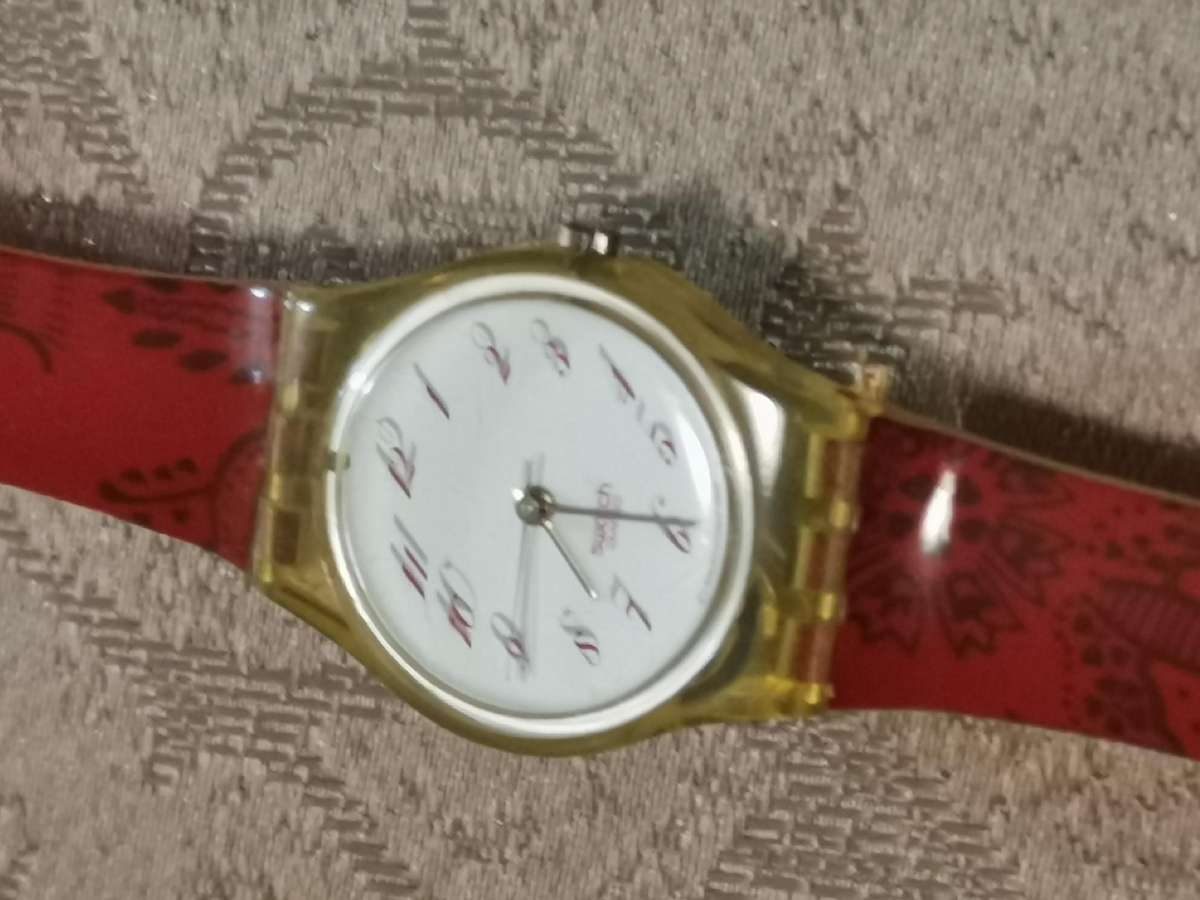 Vintage 1992 swatch baby face watch