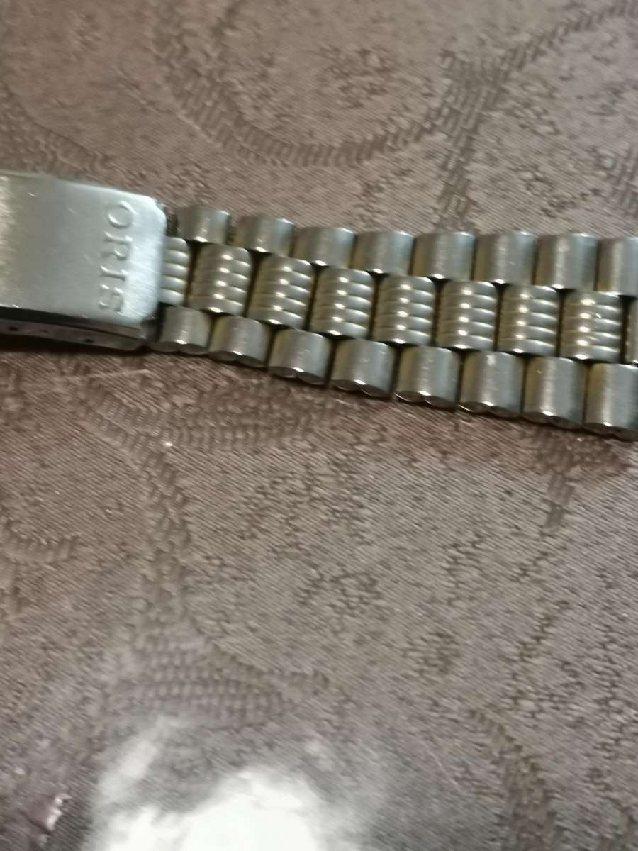 Vintage oris stainless steel watch bracelet