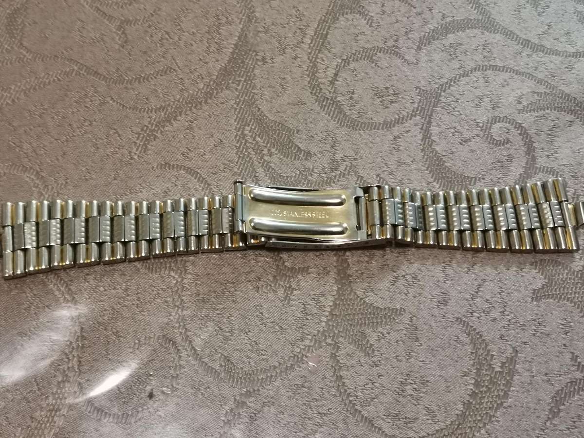 Vintage oris stainless steel watch bracelet