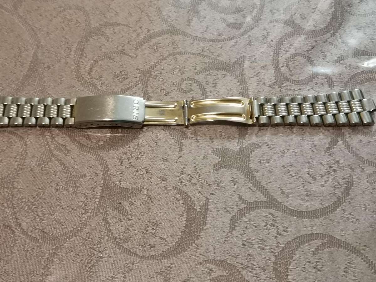 Vintage oris stainless steel watch bracelet