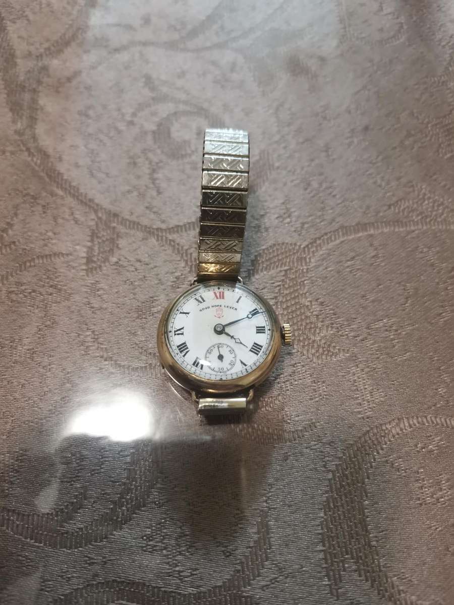 Vintage 1920s good hope lever trench watch