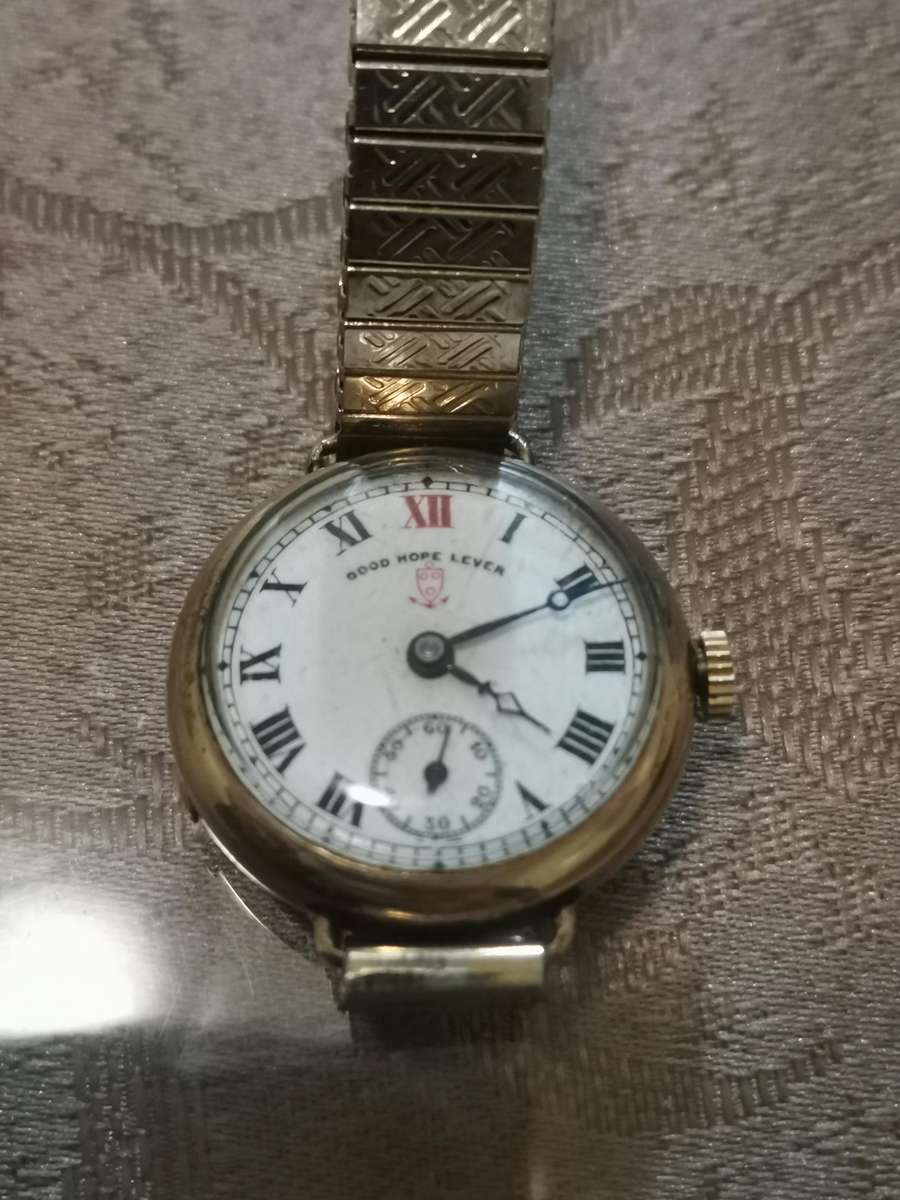 Vintage 1920s good hope lever trench watch