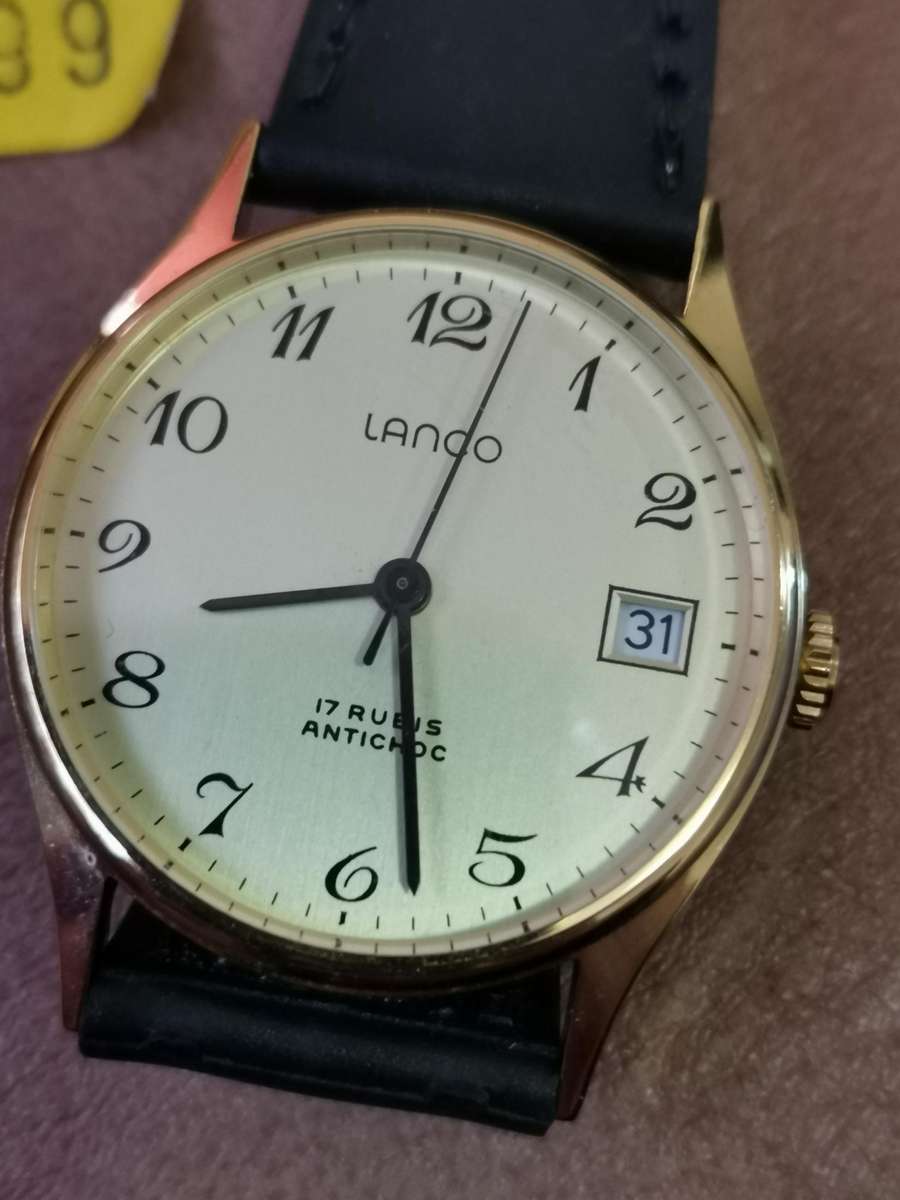 New old stock Lanco 17 Rubis Antichoc mechanical wind up watch