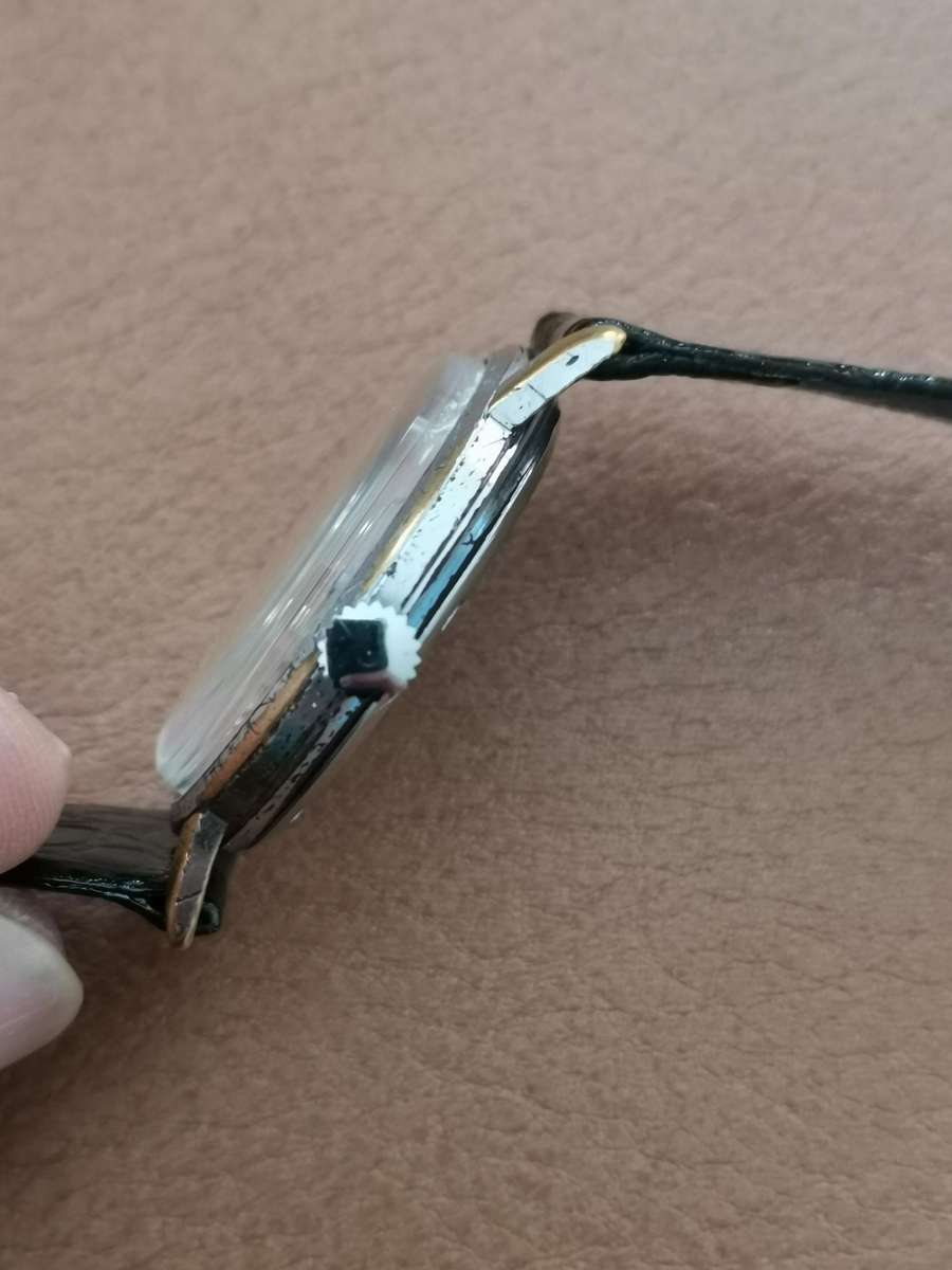 Vintage rotary calendar 21 jewels incabloc manual wind watch