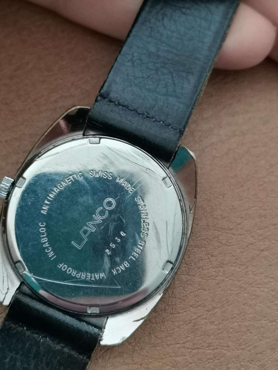 Vintage Lanco Naval 17 jewels manual wind mechanical watch