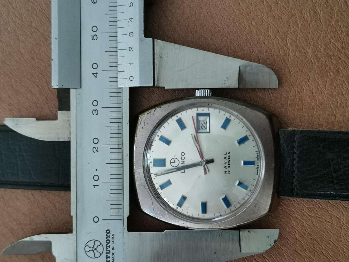 Vintage Lanco Naval 17 jewels manual wind mechanical watch