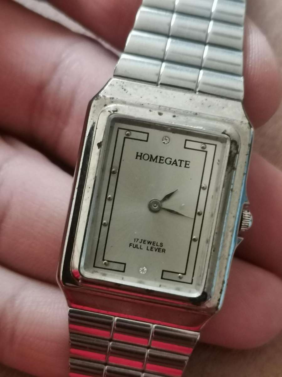 Vintage homegate 17 jewels full lever mechanical wind up watch