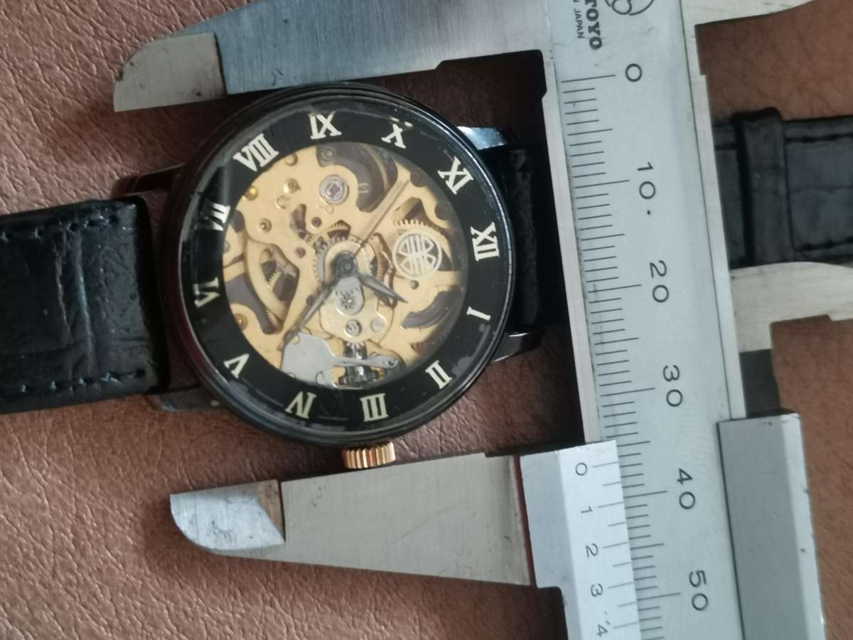 Vintage 1990s mechanical skeleton watch