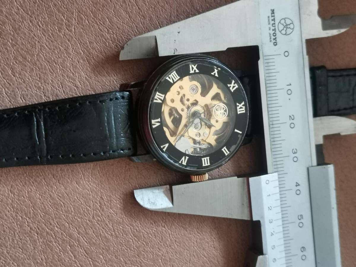 Vintage 1990s mechanical skeleton watch