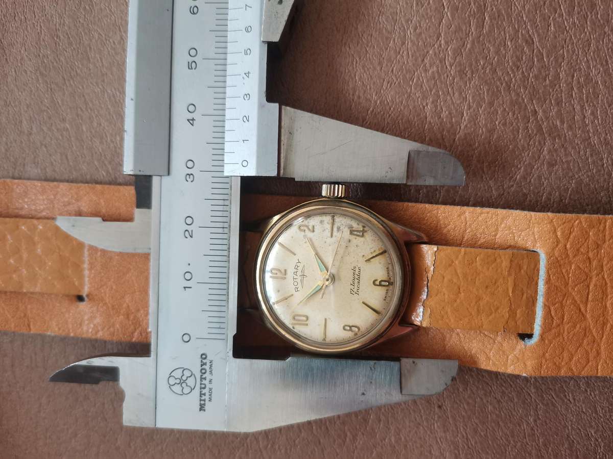 Vintage rotary 17 jewels incabloc manual wind mechanical watch