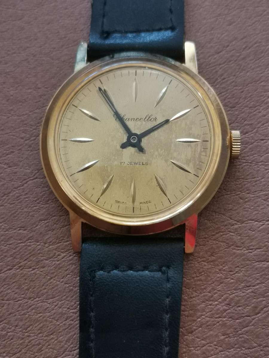 Vintage chancellor 17 jewels Swiss made mechanical manual wind watch