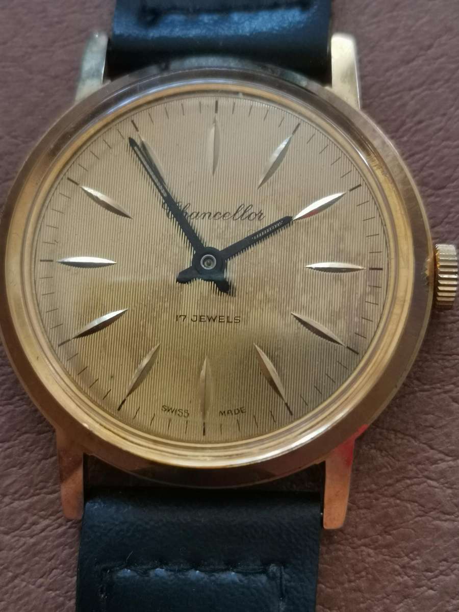 Vintage chancellor 17 jewels Swiss made mechanical manual wind watch