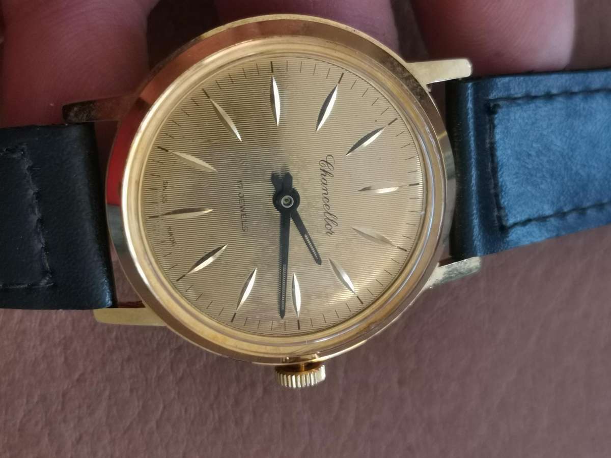 Vintage chancellor 17 jewels Swiss made mechanical manual wind watch